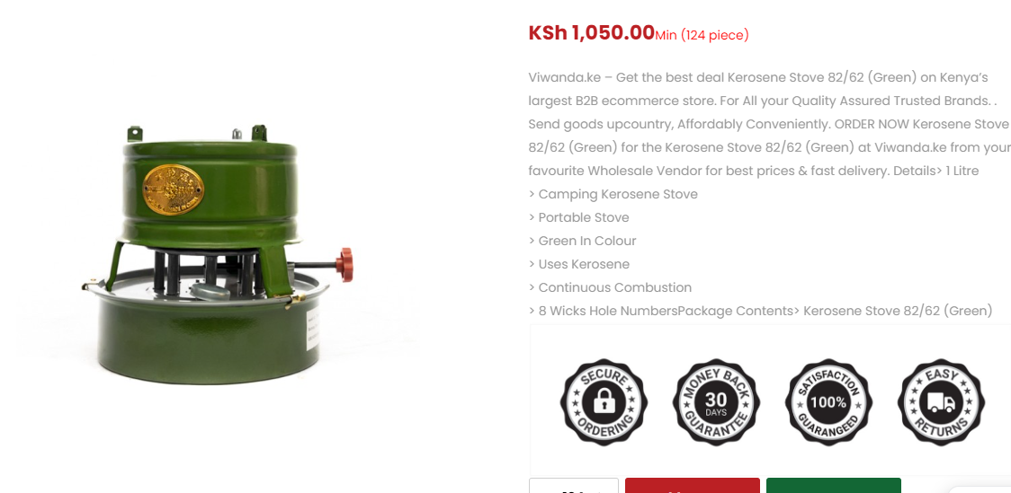 Latest Kerosene Stove Prices in Kenya
