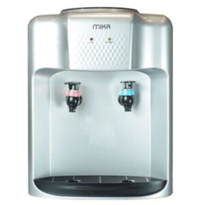 Mika Water Dispenser Table Top, Hot & Normal Silver & Black