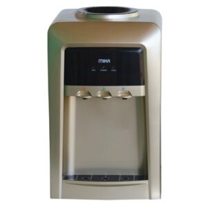 Mika Water Dispenser Table Top Hot Normal & Electric Cooling (3 Taps) Gold & Black