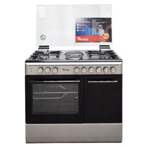 Ramtons 4G+2E 60X90 SILVER COOKER- RF/496