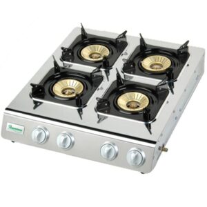 4 burner stainless steel