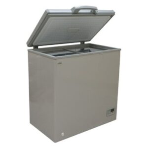 Mika Chest Freezer 150L Aluminium Inner Silver Grey