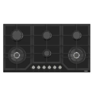 Mika Built-In Gas Hob 90cm 6 Gas with WOK Glass