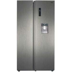 Mika Fridge 562L, 2 Door Side By Side, No Frost (Frost Free), INVERTER Compressor, Inox Line Brush MRNF2D562SSV