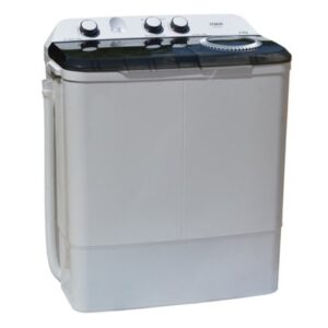 mikaa Washing Machine 8kg Semi Automatic Twin Tub White & Grey