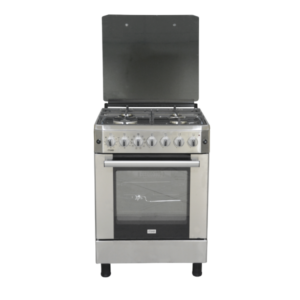 Mika Standing Cooker, 60cm X 60cm, 3 + 1, Electric Oven, Half Inox MST6131HI/WOK Integrated Auto-ignition 3 gas burners and 1 electric Rapid Hot plate