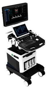 ULTRASOUND SCANNER DUAL-SCREEN TROLLEY TYPE 4D/5D COLOR DOPPLER AM-K7